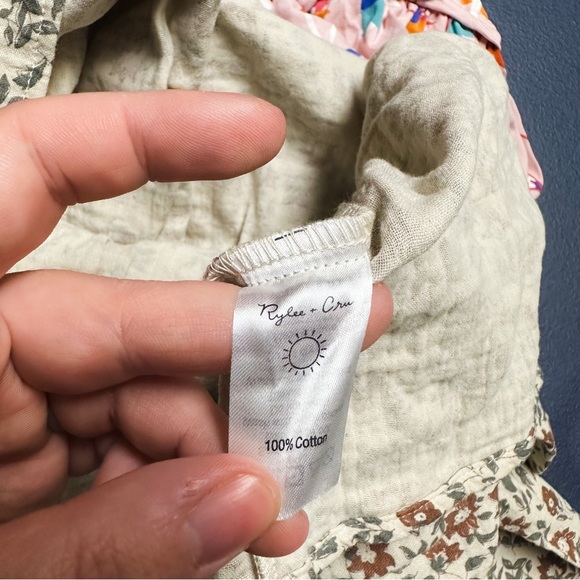 Rylee & Cru Vintage Floral Long Sleeve Cottagecore Sadie Dress Girls 12/14 NWT - Picture 7 of 7